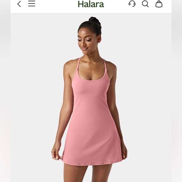 NWT! Halara “Everyday Softlyzero” Dress W/Shorts - Picture 2 of 13